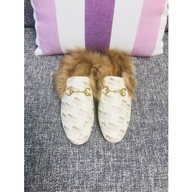 Fake Top Gucci Princetown Leather Slippers UQ2196