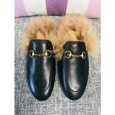 Gucci Princetown Leather Slippers UQ0957