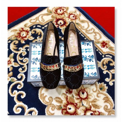 Imitation Gucci Velvet Pumps Heel:4.5cm UQ0666