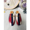 Gucci Princetown Canvas Slippers UQ1029