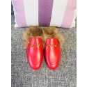 Gucci Princetown Leather Slippers UQ0605