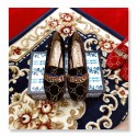 Imitation Best Quality Gucci Velvet Pumps Heel:4.5cm UQ0227