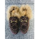Imitation Gucci Princetown Velvet Slippers UQ0897