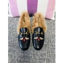 Replica Gucci Princetown Leather Slippers UQ1515