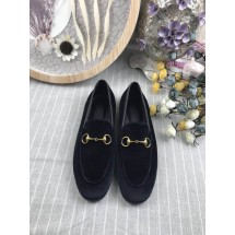 Gucci Jordaan Velvet Loafers UQ0589