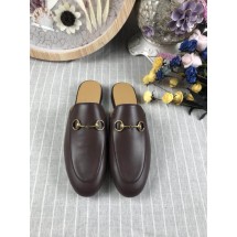 Gucci Princetown Leather Slippers UQ0176