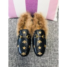 Gucci Princetown Leather Slippers UQ0855