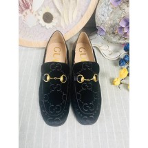 Luxury Gucci Jordaan Velvet Loafers UQ1527