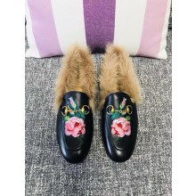 Gucci Princetown Leather Slippers UQ1449