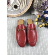 Knockoff Best Quality Gucci Princetown Leather Slippers UQ1714