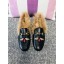 Replica Gucci Princetown Leather Slippers UQ1515