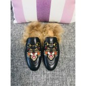 Copy Gucci Princetown Leather Slippers UQ1756
