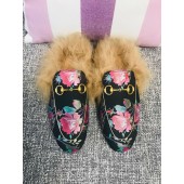 Designer Gucci Princetown Leather Slippers UQ2432