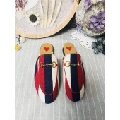 Gucci Princetown Canvas Slippers UQ1029