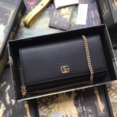 Replica Gucci GG Marmont leather chain wallet UQ0428