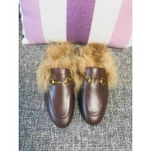 Replica Gucci Princetown Leather Slippers UQ1436